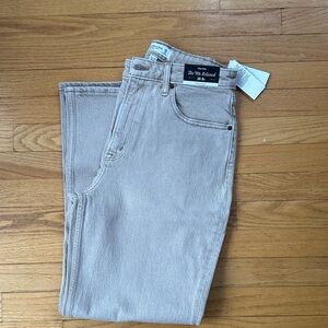 Abercrombie & Fitch Women's Flare Jeans in Light BeigeNWT